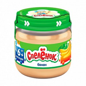 Спелёнок Пюре Банан с 6 мес. 80 г