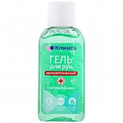 Гель для рук антисептический 60 мл с экстрактом алоэ и витамином Е Клинса Гель для рук антисептический 60 мл с экстрактом алоэ и витамином Е Клинса