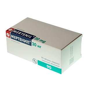 Мертенил таблетки покрытые пленочной оболочкой 20 мг 90 шт.