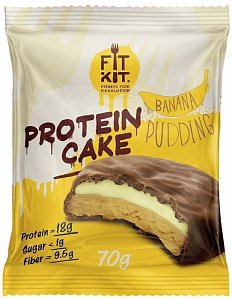 Протеиновое печенье 70г банановый пудинг Banana Pudding FIT KIT