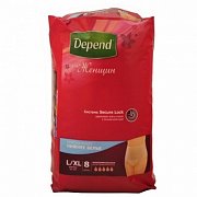 Depend Подгузники-трусики женские L  XL 9 шт.