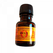 Йод раствор для наружного применения спиртовой 5% флакон с помазком 10 мл
