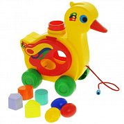 Полесье Каталка Уточка несушка 23 см 6219