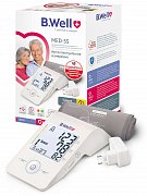 B.Well Тонометр MED-55 автомат с адаптером и манжетой р.22-42 см