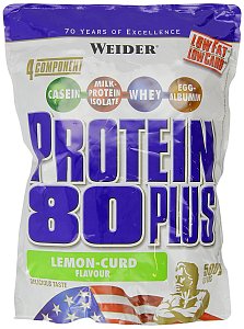 Weider Protein 80+ лимон-творог пакет 500 г