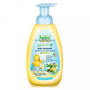 Babyline Nature Гель для купания с целебными травами 500 мл, с дозатором