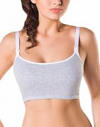 Фэст Майка укороченная для кормящих женщин 03905 Р.158 (164-96-102) Серый Меланж