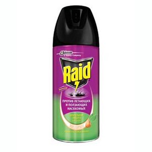 Raid Аэрозоль от летающих насекомых Апельсин 300 мл