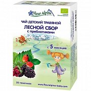 Fleur Alpine Чай травяной Лесной сбор Organic с пребиотиками, от 5 мес. 30 пакетиков