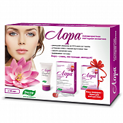 Лора Набор Антивозрастной Крем + Сыворотка-Мезоэффект+Мезороллер + Крем для контура глаз