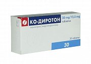 Ко-Диротон таблетки 20 мг+12,5 мг 30 шт. Ко-Диротон таблетки 20 мг+12,5 мг 30 шт.