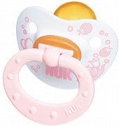 NUK Пустышка латексная для сна Baby Rose с кольцом р. 2 с 6 мес.