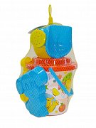 Полесье GT9354 Песочный Набор Бегемот ведро Большое (Совок,Грабельки,Ситечко, 2 Формочки)