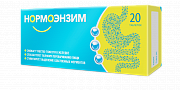 Нормоэнзим таблетки покрытые кишечнорастворимой оболочкой 20 шт. Нормоэнзим таблетки покрытые кишечнорастворимой оболочкой 20 шт.