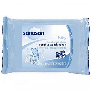 Sanosan Baby Влажные платочки для прогулок 15 шт.