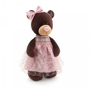 Orange Медведь Milk Стоячая в платье с блестками