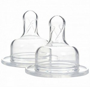 Dr Brown`s Соски силиконовые для бутылочек с широким горлом от 9 мес. 2 шт.