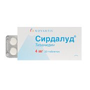 Сирдалуд таблетки 4 мг 30 шт. Сирдалуд таблетки 4 мг 30 шт.