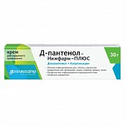 Д-пантенол Плюс крем для наружного применения 5% 30 г Нижфарм Д-Пантенол Плюс