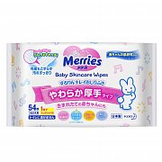 Merries Салфетки влажные для новорождённых 54 шт. сменный блок