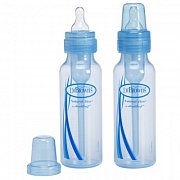 Dr Brown`s Набор из 2-х стандартных бутылочек голубая, полипропилен 250 мл 2 шт.