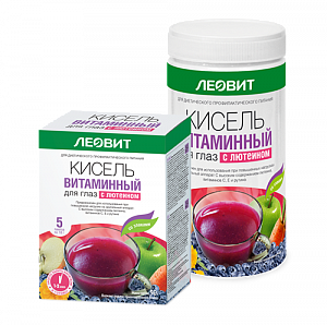 Леовит Кисель витаминный для глаз с лютеином 10 шт.