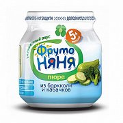 ФрутоНяня Пюре Брокколи с кабачком с 5 мес. 80 г