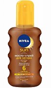 Нивея Sun Масло-спрей для загара SPF6 200 мл Нивея Sun Масло-спрей для загара SPF6 200 мл