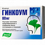 Гинкоум капсулы 80 мг 60 шт. Гинкоум капсулы 80 мг 60 шт.