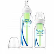 Dr Brown`s Option Набор бутылочек с узким горлышком 250 мл, 120 мл 2 соски