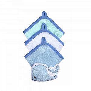 BabyOno Набор для купания Салфетки 3 шт. и губка