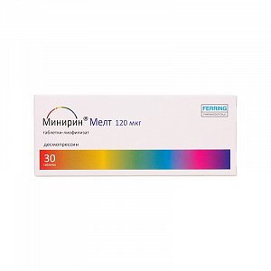 Минирин Мелт таблетки-лиофилизат 120 мкг 30 шт.