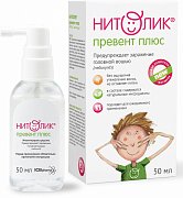 Нитолик превент плюс средство инсектицидное флакон с дозатором 50мл Нитолик превент плюс средство инсектицидное флакон с дозатором 50мл