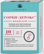Сорби-Детокс порошок для приготовления раствора для приема внутрь 2,5 г 10 шт. Сорби-Детокс порошок для приготовления раствора для приема внутрь 2,5 г 10 шт.