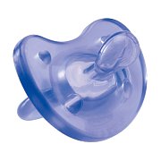Chicco Physio Soft Пустышка силиконовая сиреневая 0м+