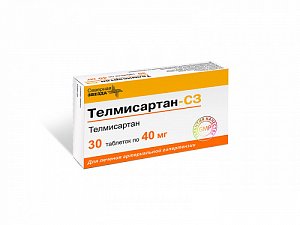 Телмисартан-СЗ таблетки 40 мг 30 шт.