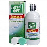 Опти-Фри Экспресс раствор для линз 355 мл с контейнером для хранения линз Опти-Фри Экспресс раствор для линз 355 мл с контейнером для хранения линз