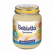 Bebivita Пюре Цыпленок 100 г с 6 мес.
