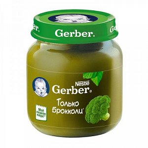 Gerber Пюре Брокколи с 4 мес. 130 г
