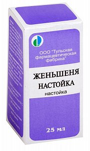 Женьшеня настойка 25 мл  ФФ