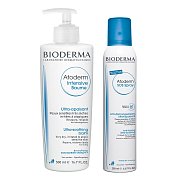 Bioderma Набор Atoderm Бальзам интенсив 500 мл+ SOS-спрей 50 мл
