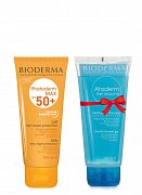 Bioderma Набор Photoderm Max Молочко SPF50+ 100 мл + Atoderm Гель для душа 100мл