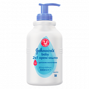 Johnson`s Baby Крем-мыло для лица и рук 2 в 1 300 мл