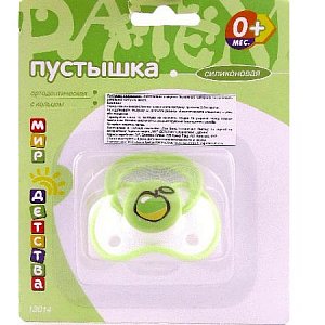 Мир Детства Соска-пустышка силиконовая 0+