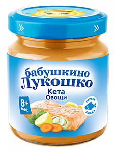 Бабушкино Лукошко Пюре рагу Кета Овощи 100 г