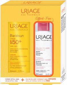 Uriage Bariesun Набор Крем солнцезащитный SPF50+ 50 мл + Мицеллярная вода 100 мл