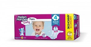 Helen Harper Подгузники Baby Maxi 7-18 кг 44 шт.