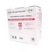 Перчатки SFM стерильные хирургические р.8 50 пар
