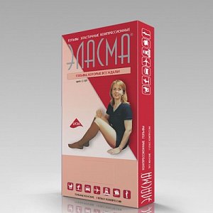Эласма Гольфы эластичные 1 класс компрессии женские р.4/L Бежевые