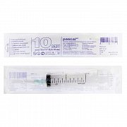 Шприц 3-х компонентный 10мл №100 с иглой 21G Паскаль